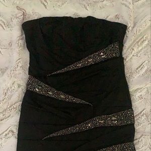 Black Strapless Dress
